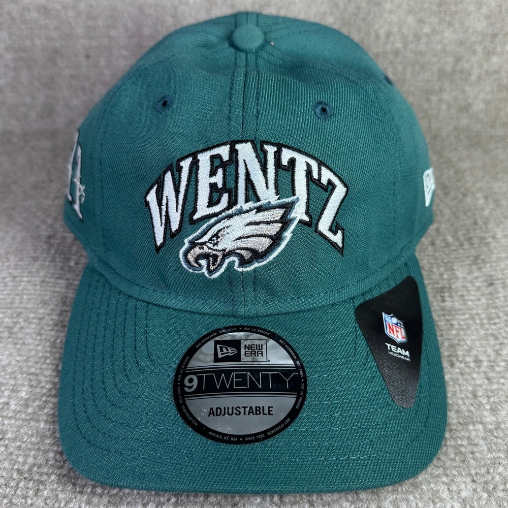 Carson Wentz Philadelphia Eagles New Era Dad Hat Mens OSFA Green 9TWENTY NFL Cap